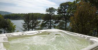 View from hot tub at Main House