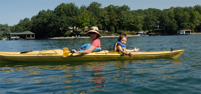 Kayaking on Smith Mountain Lake