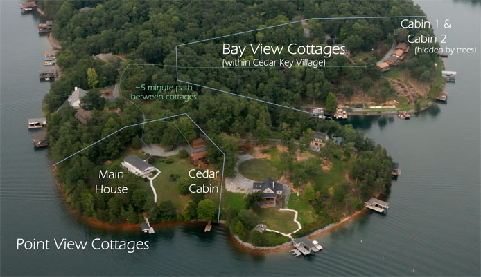 Silver Bay View Cottage Aerial View