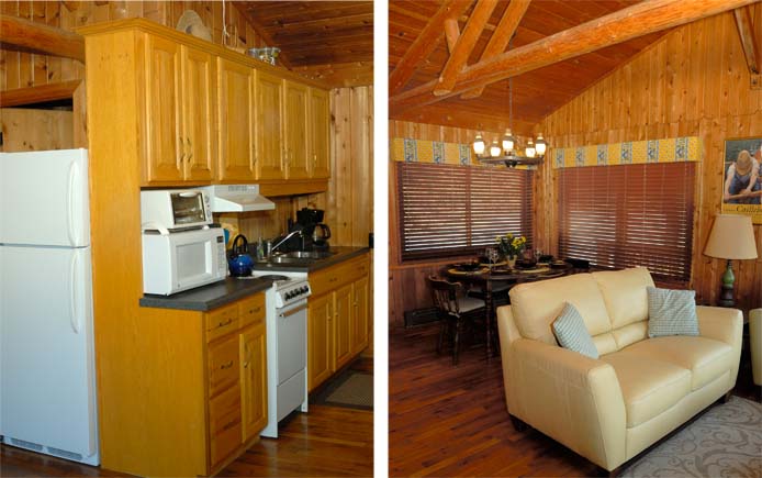 Kitchen and Dining rom in Cabin 1